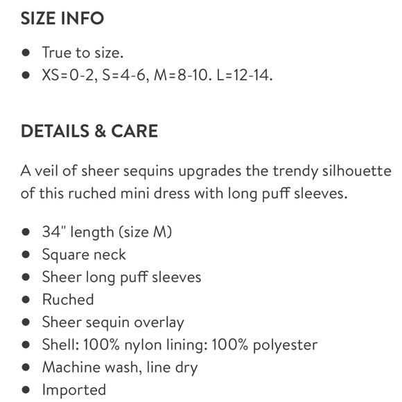 NWT AREA STARS Stardust Mini Dress In Light Blue Size Large - Picture 9 of 9